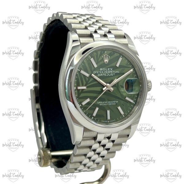 Rolex Datejust 36 palm motive (discontinued) • 08-2023 • als nieuw - Afbeelding 3