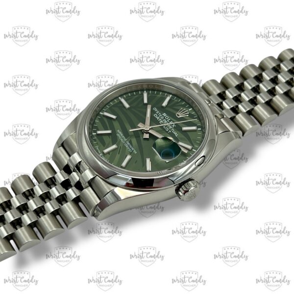 Rolex Datejust 36 palm motive (discontinued) • 08-2023 • als nieuw - Afbeelding 4