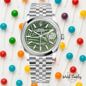 Rolex Datejust 36 palm motive (discontinued) • 08-2023 • als nieuw