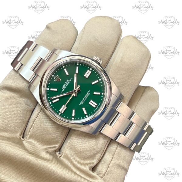 Rolex Oyster Perpetual 41 green • 🇳🇱 2024 • nieuw - Afbeelding 7